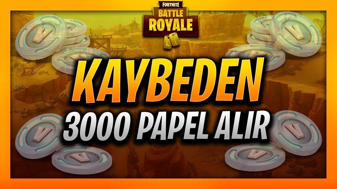 3.000 PAPEL CEZALI FORTNITE MAÇI - (EKİP BİRBİRİNE GİRDİ)