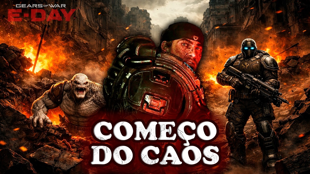 GEARS OF WAR E-DAY: O COMEÇO DO CAOS! Tudo que sabemos até agora
