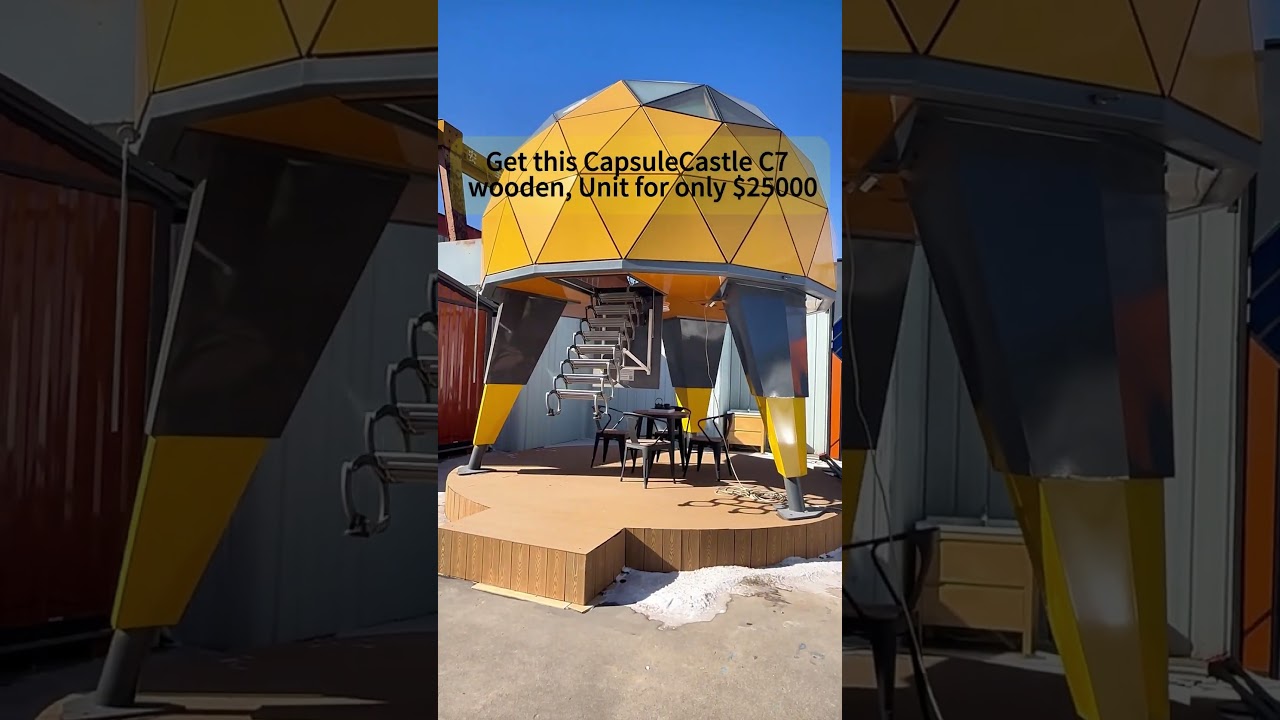 Get this capsule castle C7 wooden,Until for only $25000!#capsule #house #home #hotel #homestay #tiny