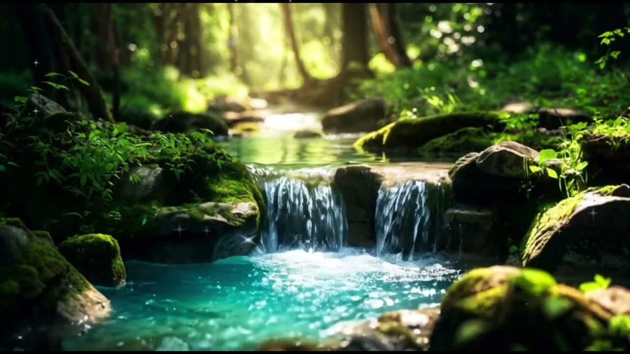 4K HDR Forest River: The Ultimate Cure for Your Sleepless Nights,  waterfall sounds for sleeping