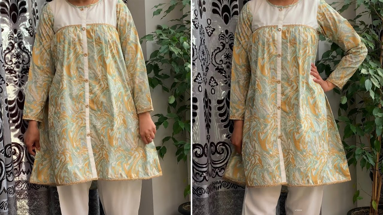 Latest designer frock design cutting and stitching for summer 2021