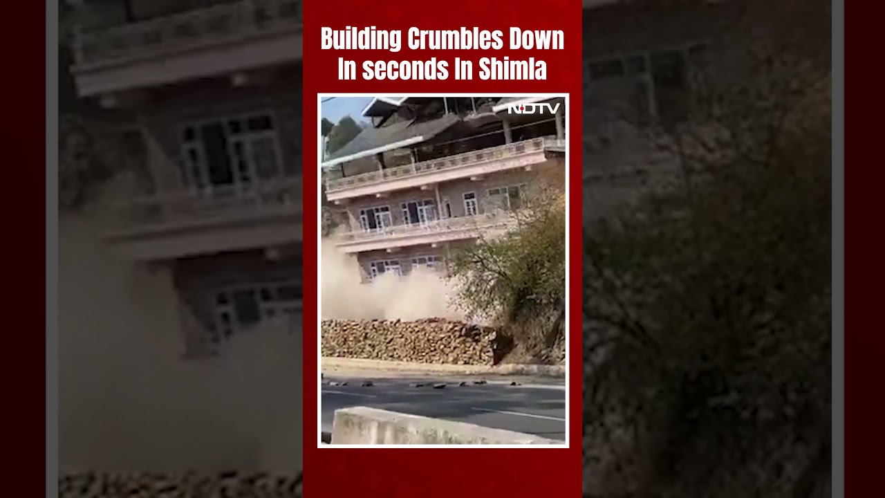 Five-Storey Building Crumbles Down In Seconds In Shimla