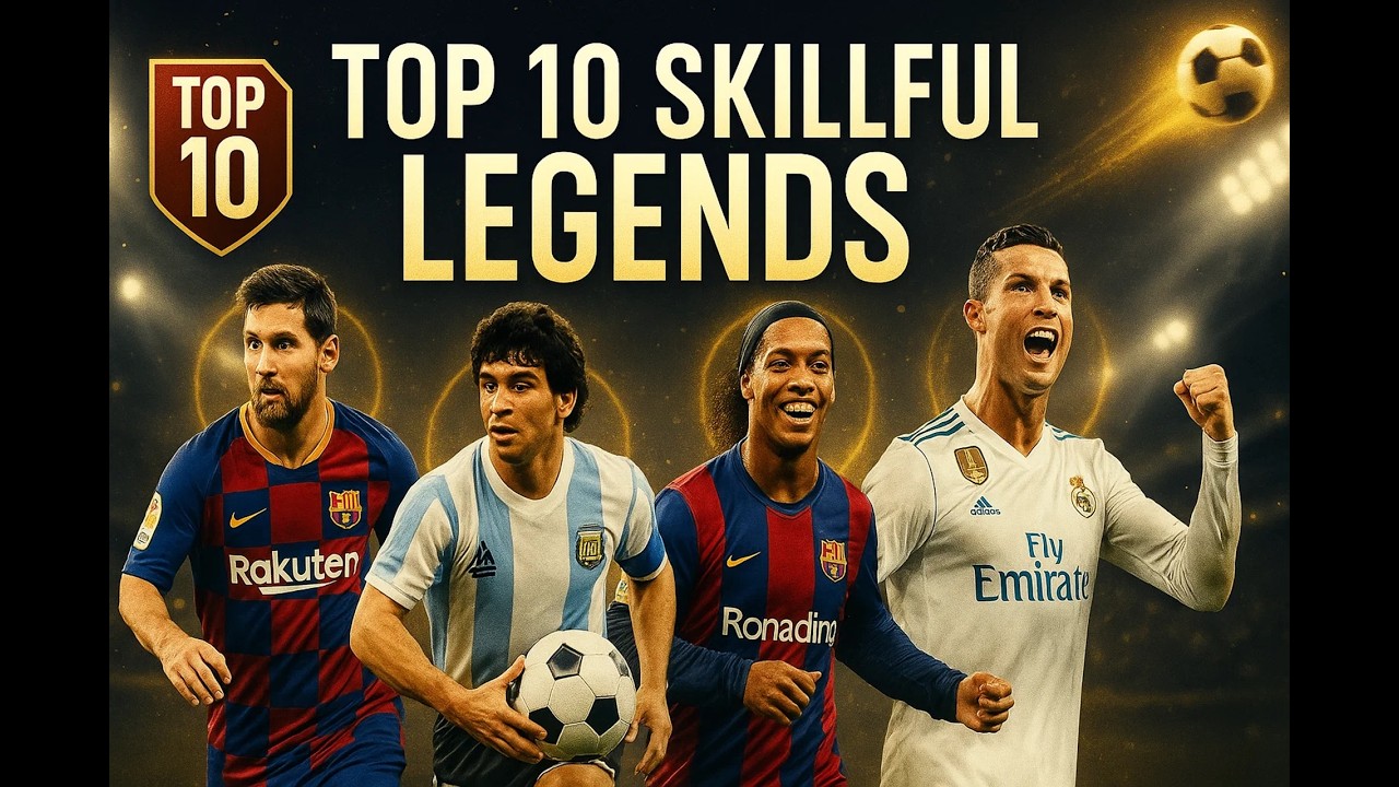 🔥 Top 10 Most Skillful and Talented Football Players in History | All Time Greatest Soccer Legends ⚽