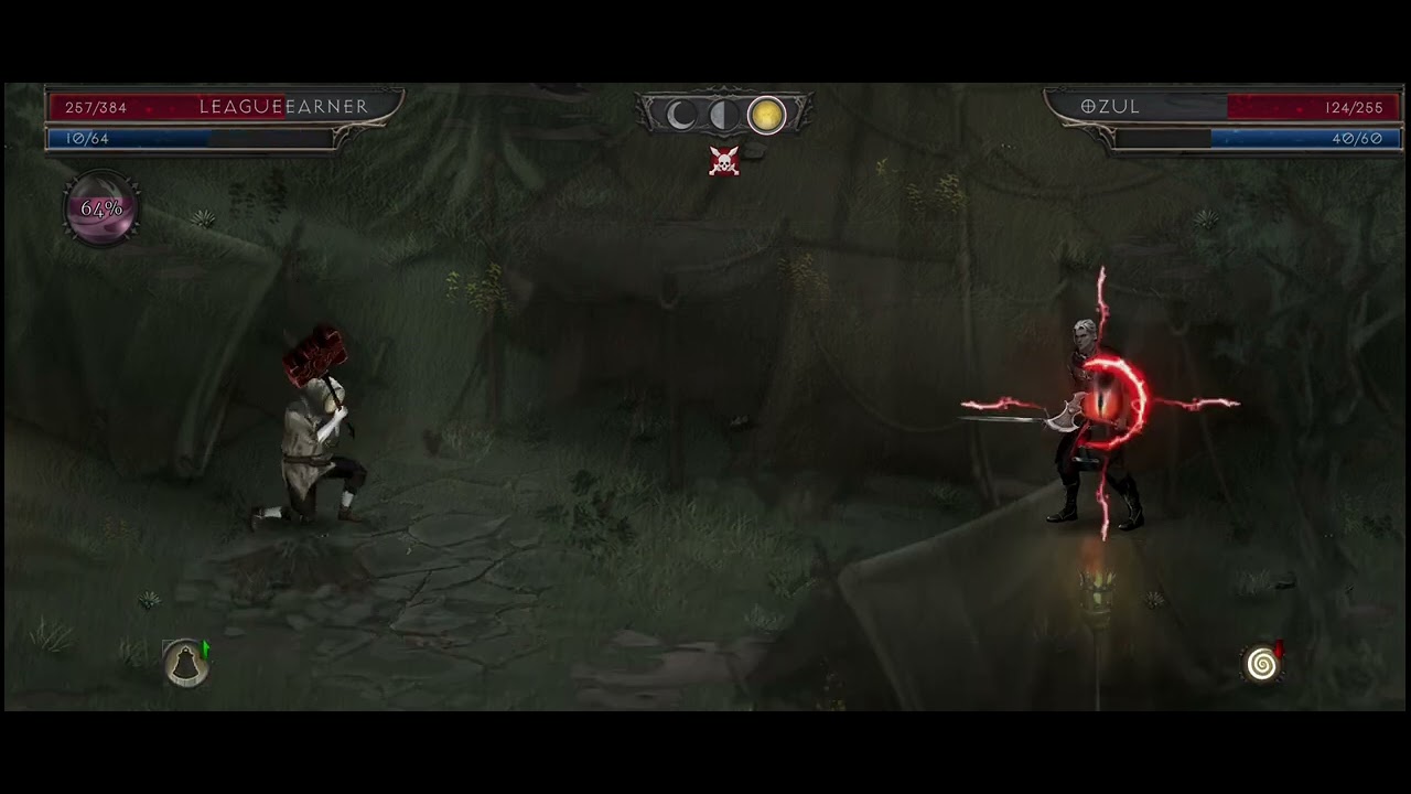 Vampire fall 2 battle with ozul with different equipment #leagueearner 