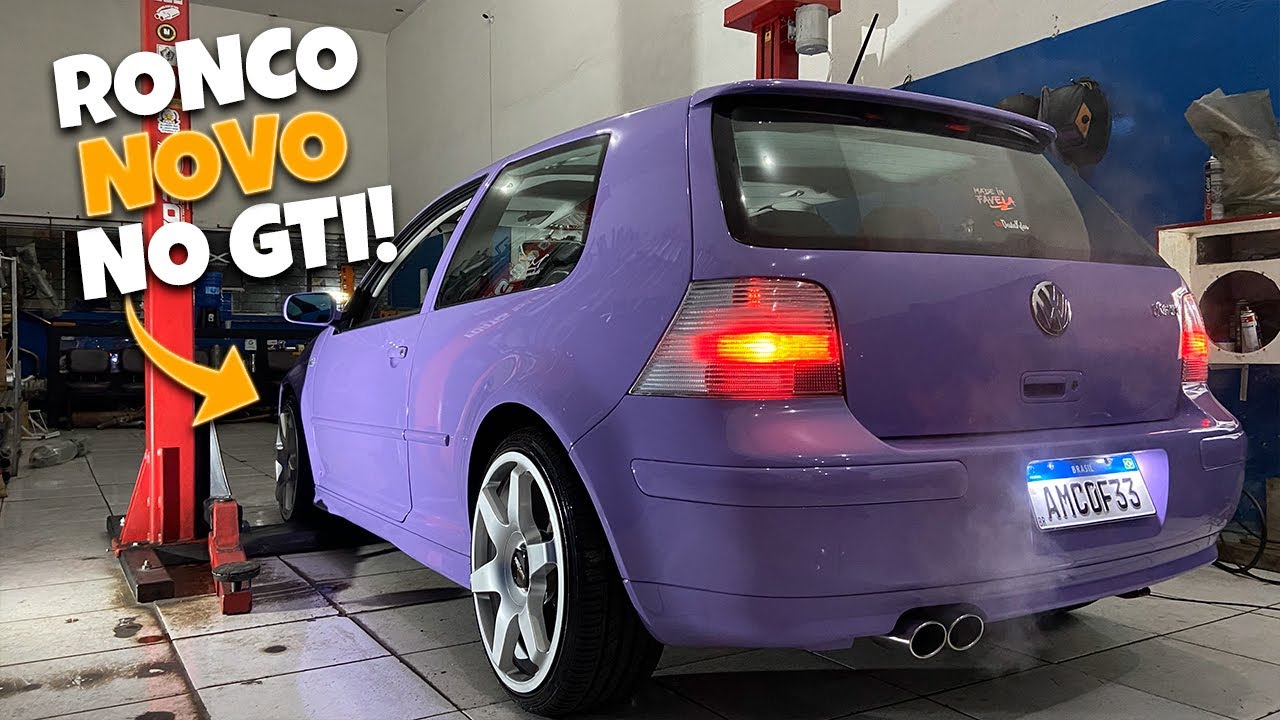 GOLF GTI  MK4 COM DOWPIPE SEM ABAFADOR TRASEIRO PONTEIRA DE 3.5