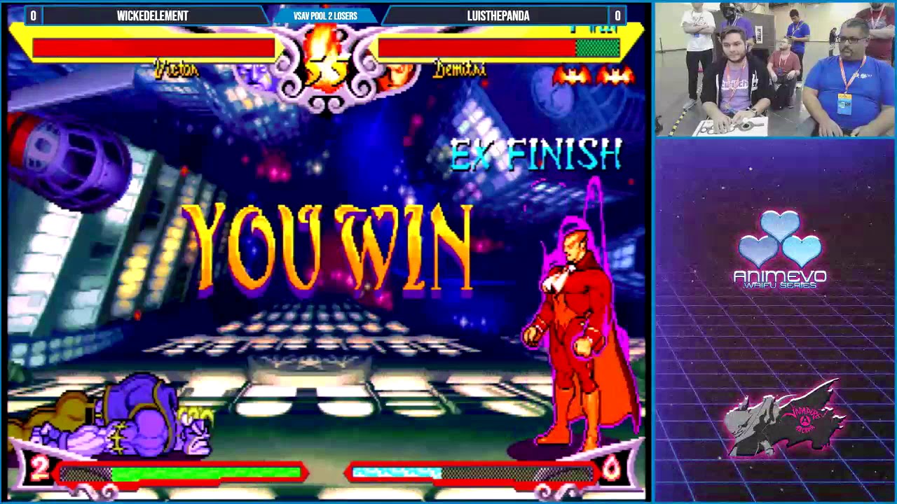 AnimeEvo 2018 - Vampire Savior - Pool R1 Losers Round 3 - WickedElement vs Luisthepanda
