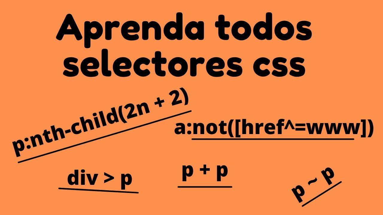 Aprenda todos os seletores css do básico ao avançado
