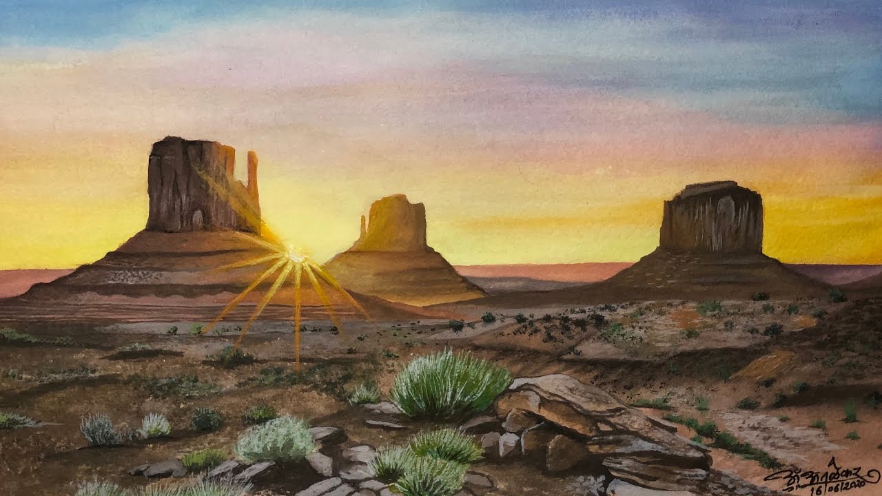 Desert | Watercolor Painting