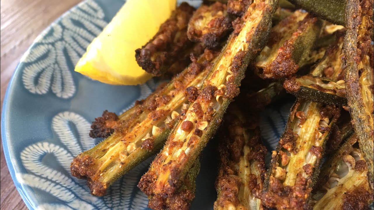 Okra Chips - Crispy Oven Baked!