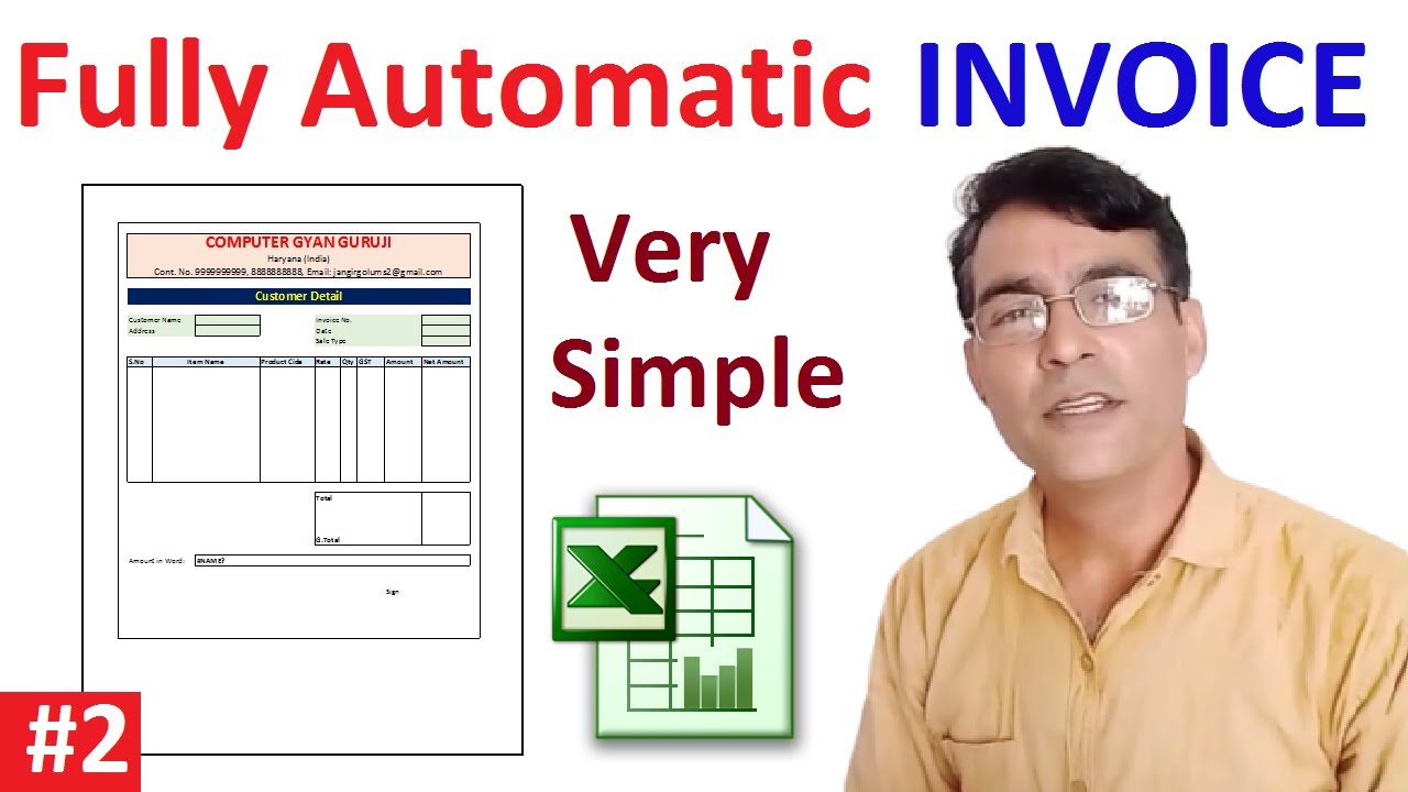 Fully Automatic Invoice in excel | How to create Invoice Bill in excel | Daily Billing Invoice
