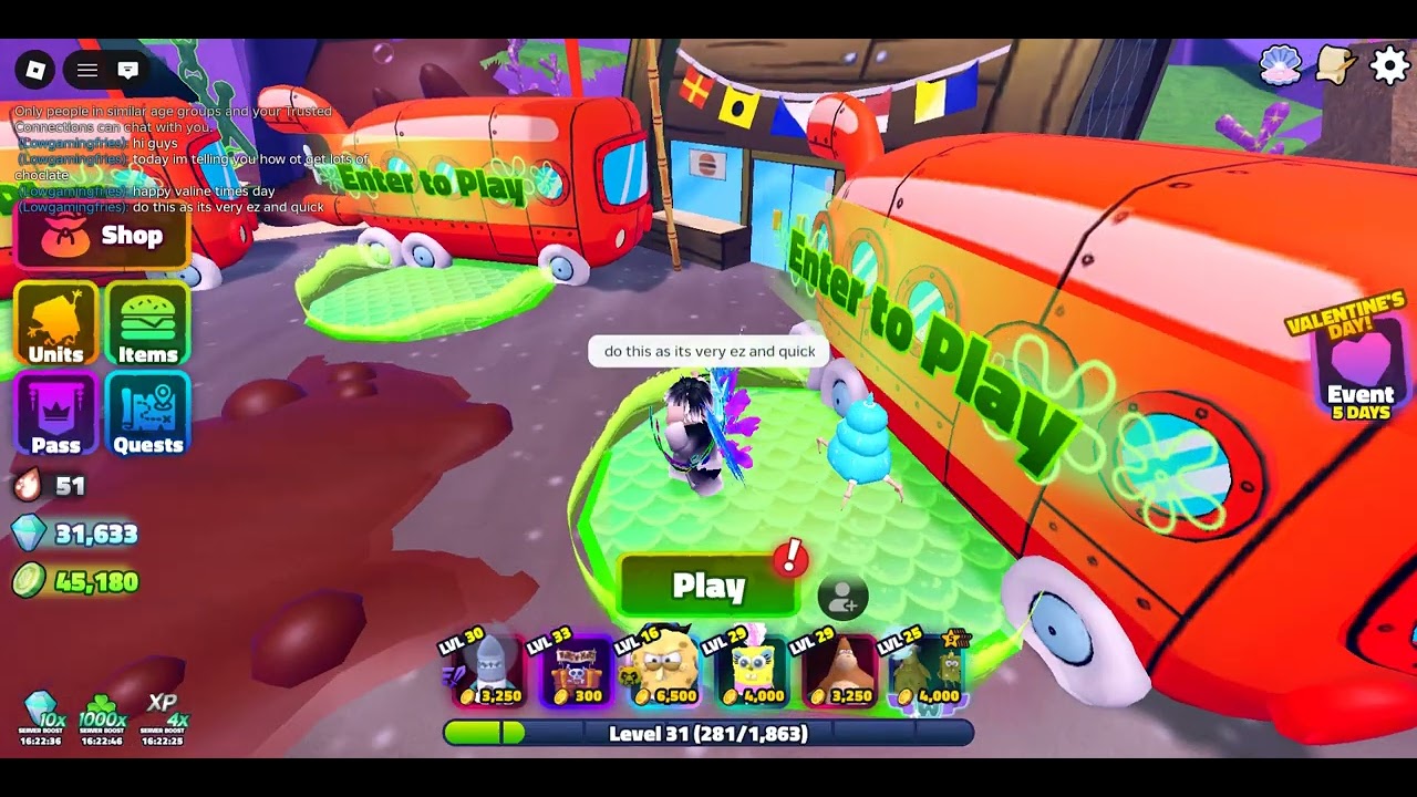 how to get choclate fast in spongebob td