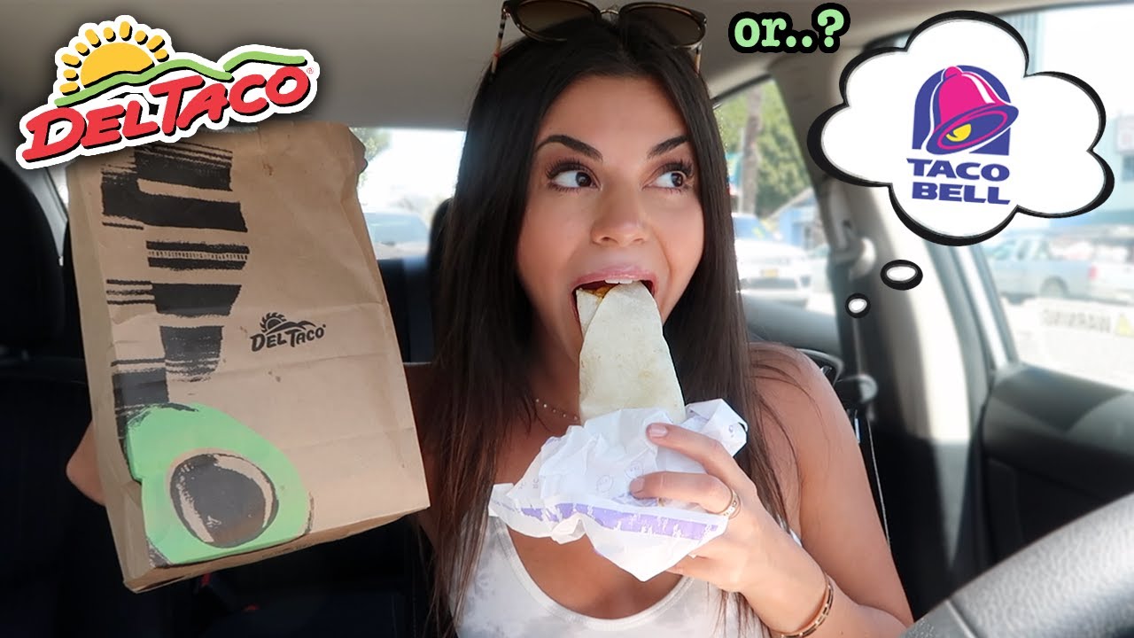 Trying Del Taco for the First time!! (THIS or Taco Bell better?)