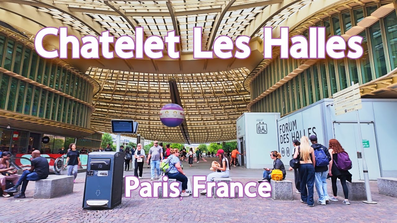 【4K】𝐖𝐀𝐋𝐊 🇫🇷 Chatelet Les Halles in Paris