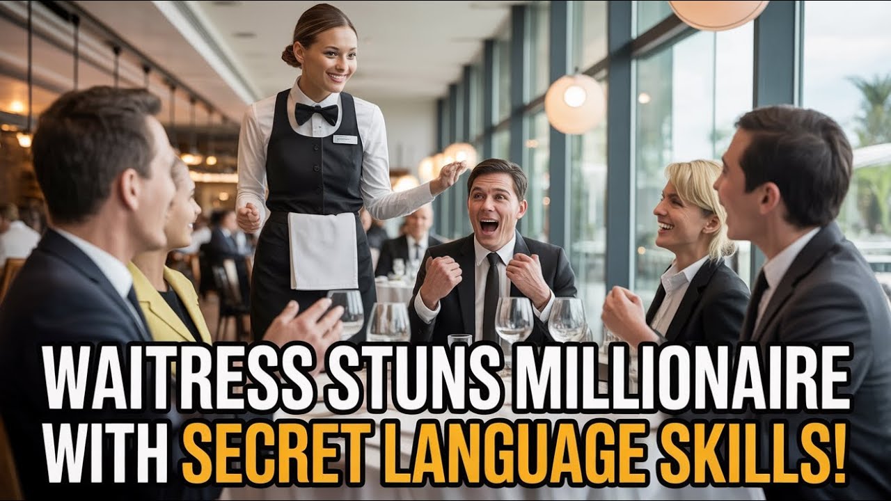 Millionaire Laughs at Waitress — Heart-Stopping Moment When She Reveals Incredible Fluency!