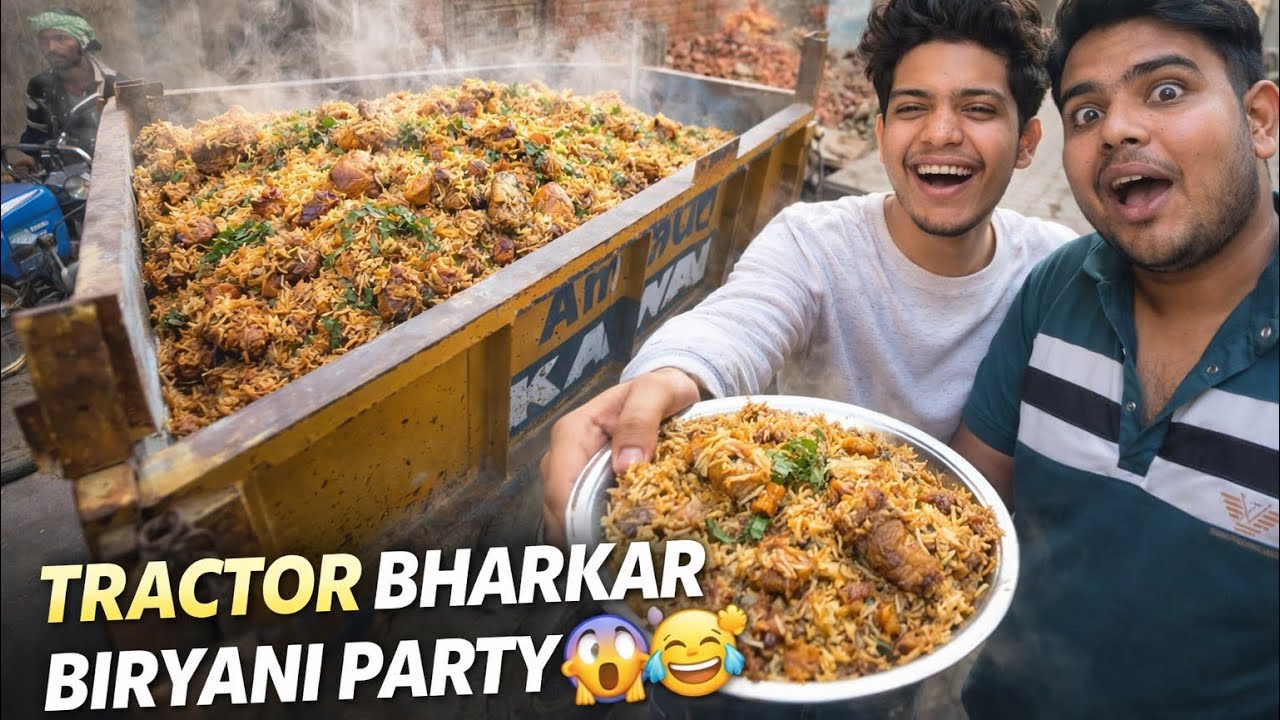 Tractor Bhar Kar Biryani 😱 | Desi Biryani Party