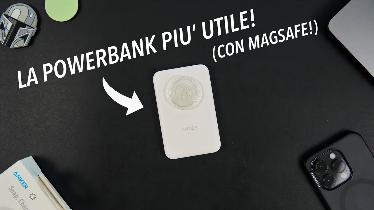 LA POWERBANK PIU' UTILE con MAGSAFE.  Anker 622 x PopSockets