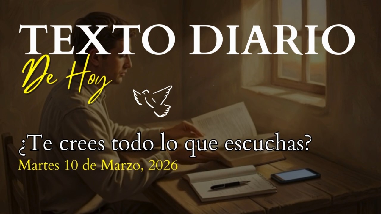 ¡Satanás ciega tu mente ante Jehová! 🧠 | Texto Diario de Hoy Martes 10 de Marzo 2026