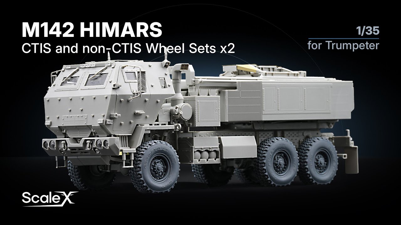 ScaleX M142 HIMARS Wheel Sets Review. WM 35011 & 35012 Sagged and Ordinary sets for Trumpeter 1:35