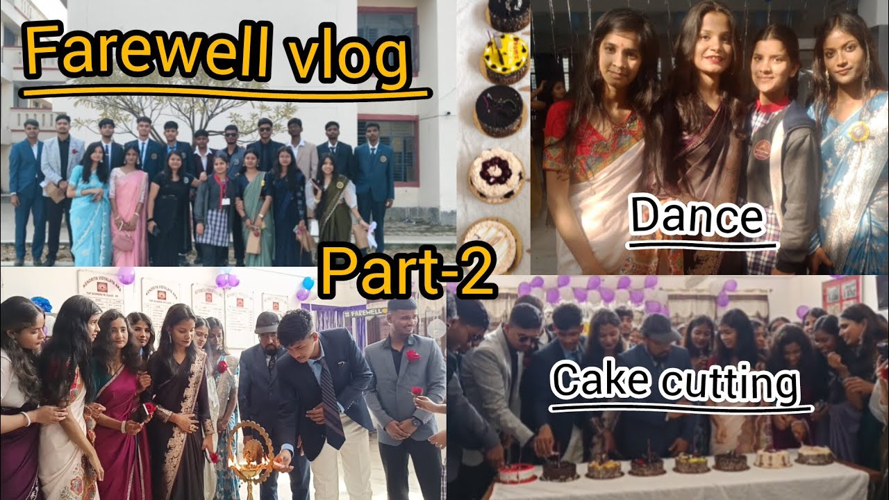 Farewell vlog dance perfomance। Cake cutting। Play game। हमारे seniour का dance@radharani74888 