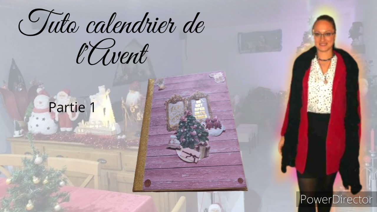 tuto calendrier de l'Avent débutante facile #calendrierdelavent #scrap