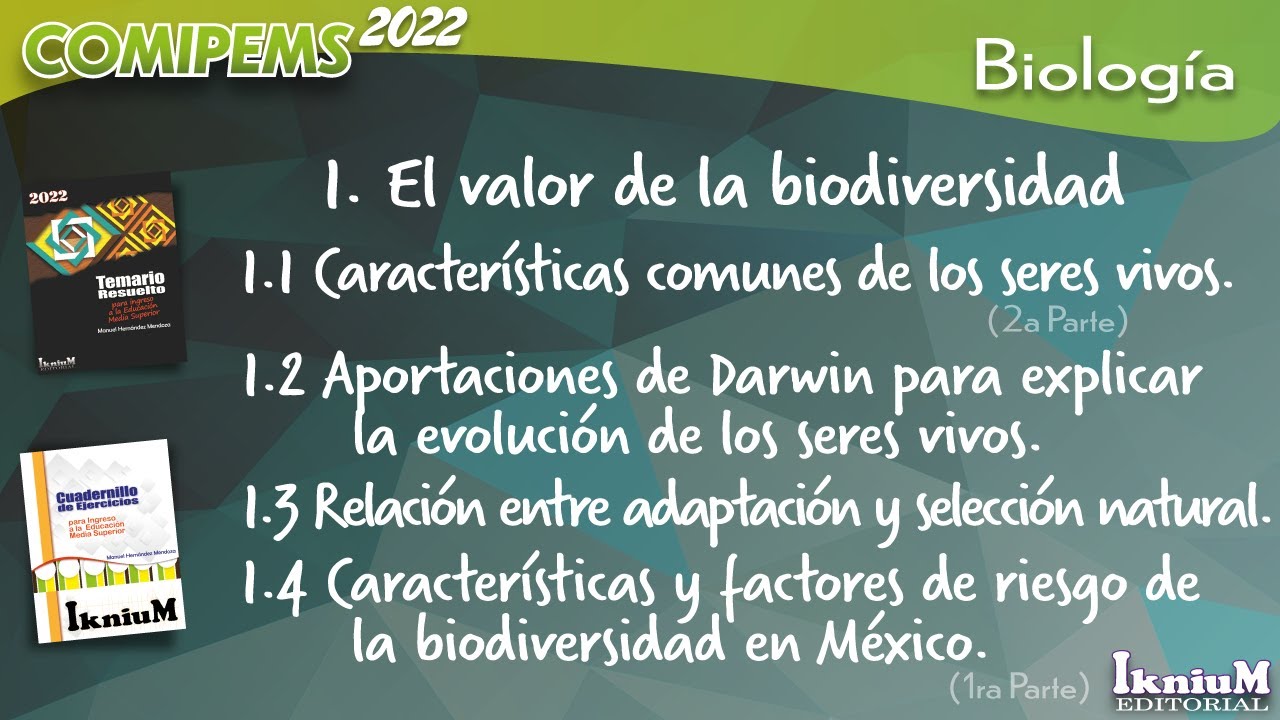 Aportaciones de Darwin, adaptación, selección natural y biodiversidad en México