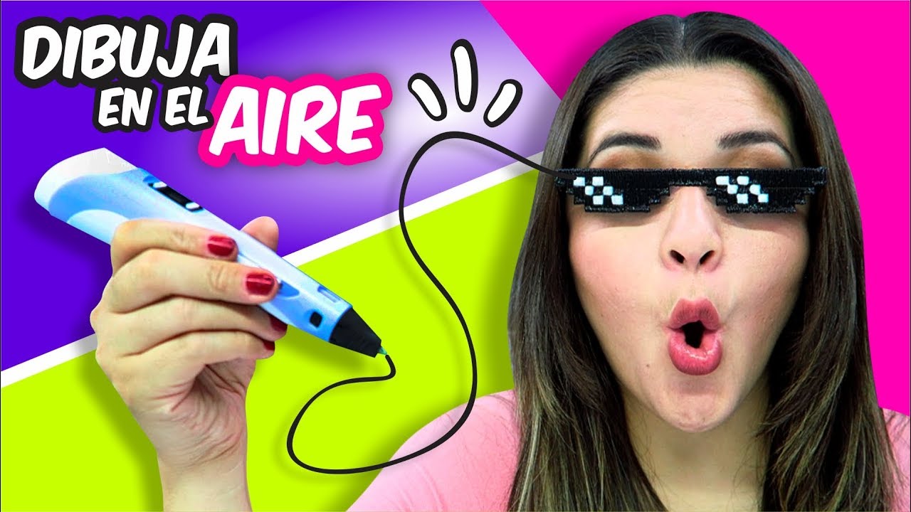 DIBUJA en el AIRE con la PLUMA 3D más BARATA - 3D PEN ⭐ Así o más fácil ⭐