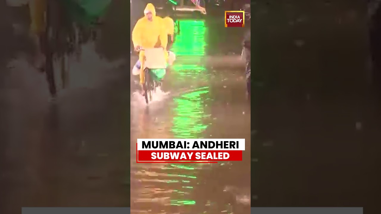 Mumbai's Andheri Subway Sealed Due to Heavy Rain-Induced Waterlogging #mumbairains #mumbai