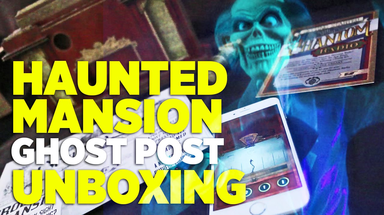 Unboxing Haunted Mansion Ghost Post #1 subscription - Phantom Radio & more!