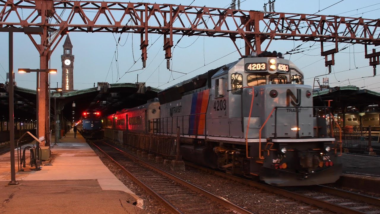 NJT Diesels In Hoboken Terminal, Railfanning Secaucus - Hoboken, NJ 12/22/23