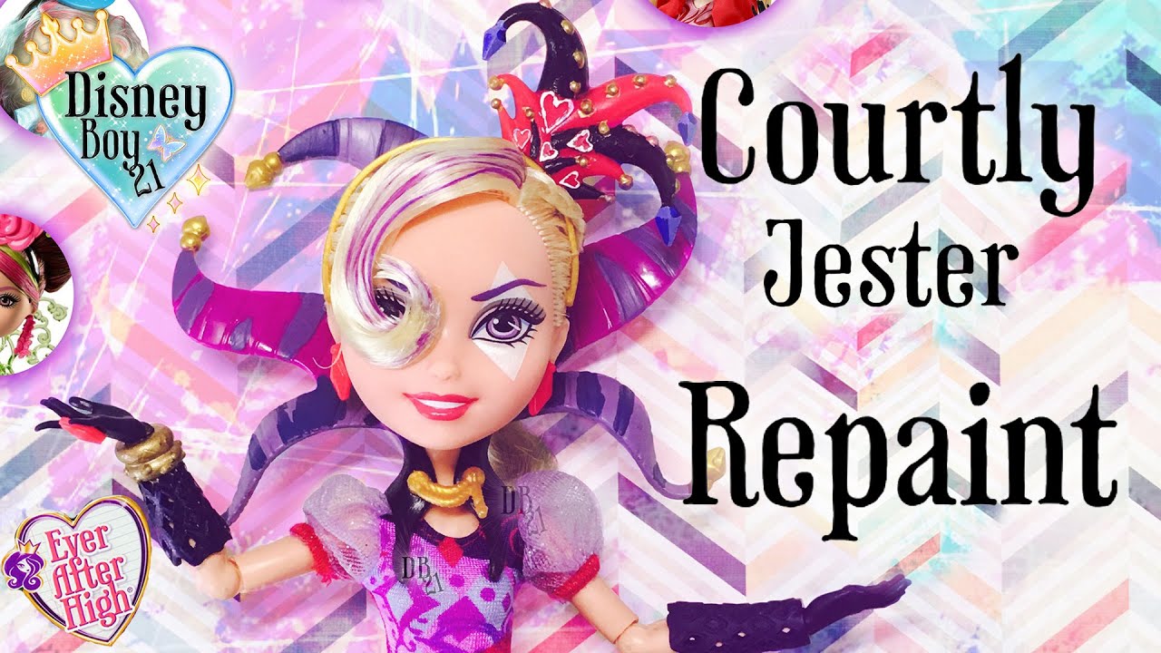 Ever After High Courtly Jester Doll Repaint Tutorial & Restyle