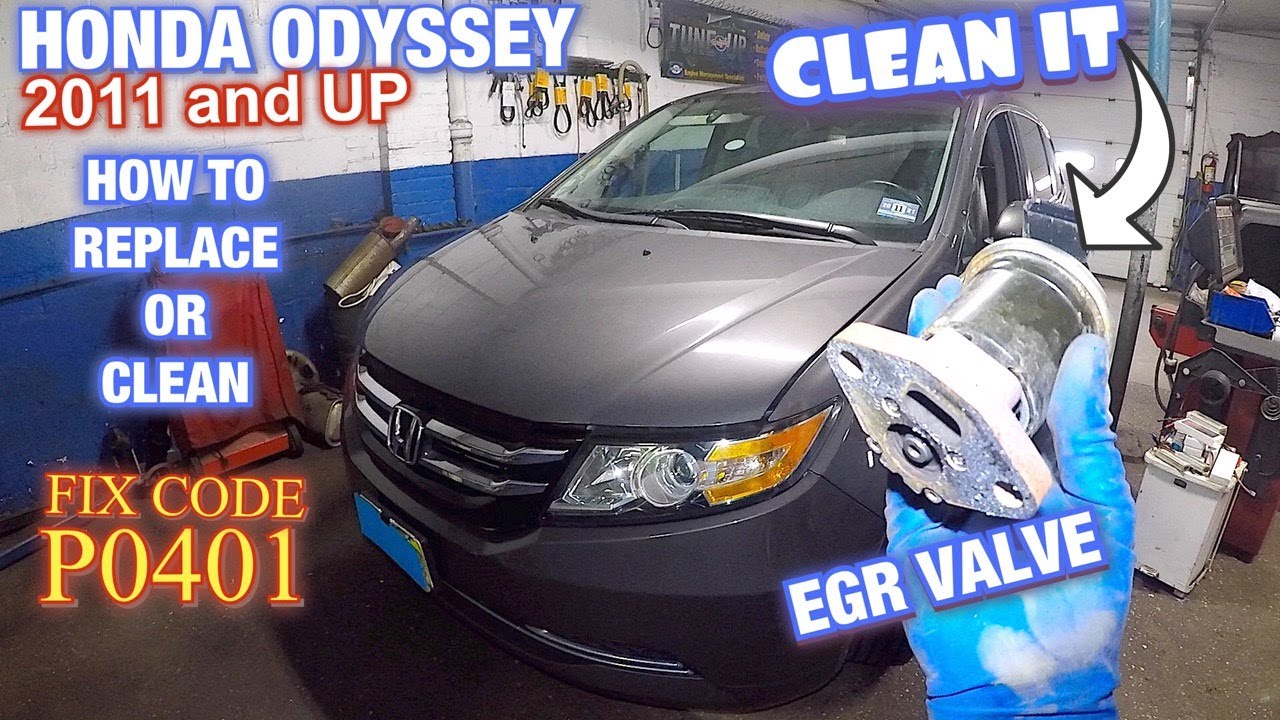 Очистка или замена клапана EGR Honda Odyssey для устранения ошибки P0401