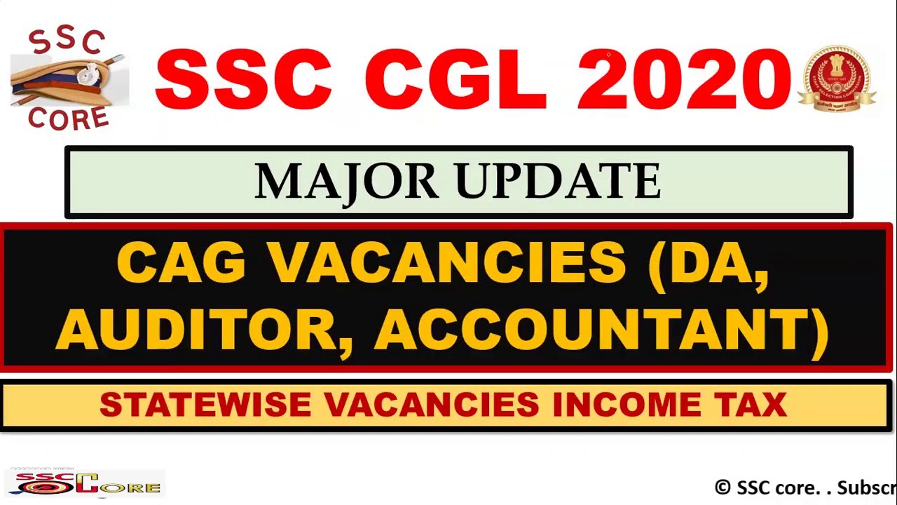 SSC CGL 2020 VACANCIES || MAJOR UPDATE