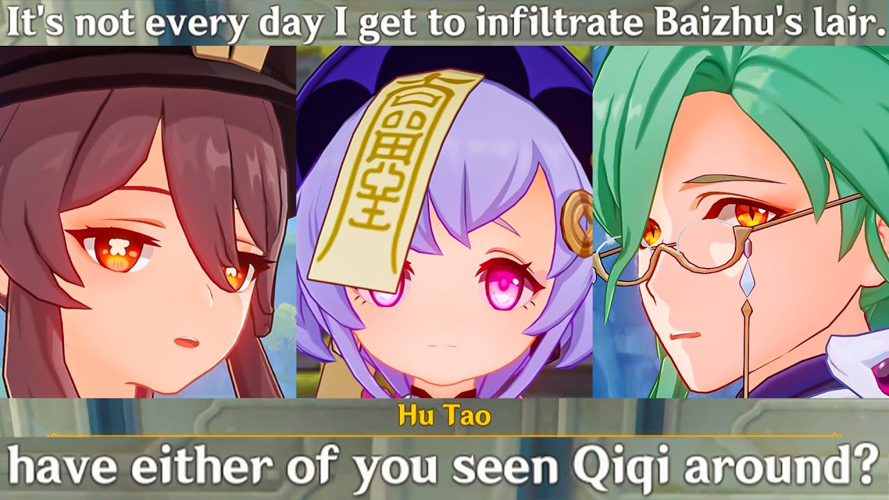 HU TAO Talks About GODS & BAIZHU Illness Secrets Cutscene Genshin Impact