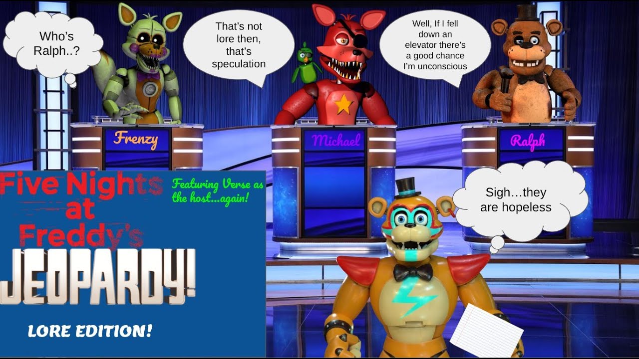 FNAF Jeopardy: Lore Edition (Ft. Verse, DrowsyMichael, & Sceleon)