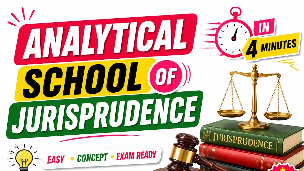 Analytical School of Jurisprudence|Easy Explanation|Easy notes 
