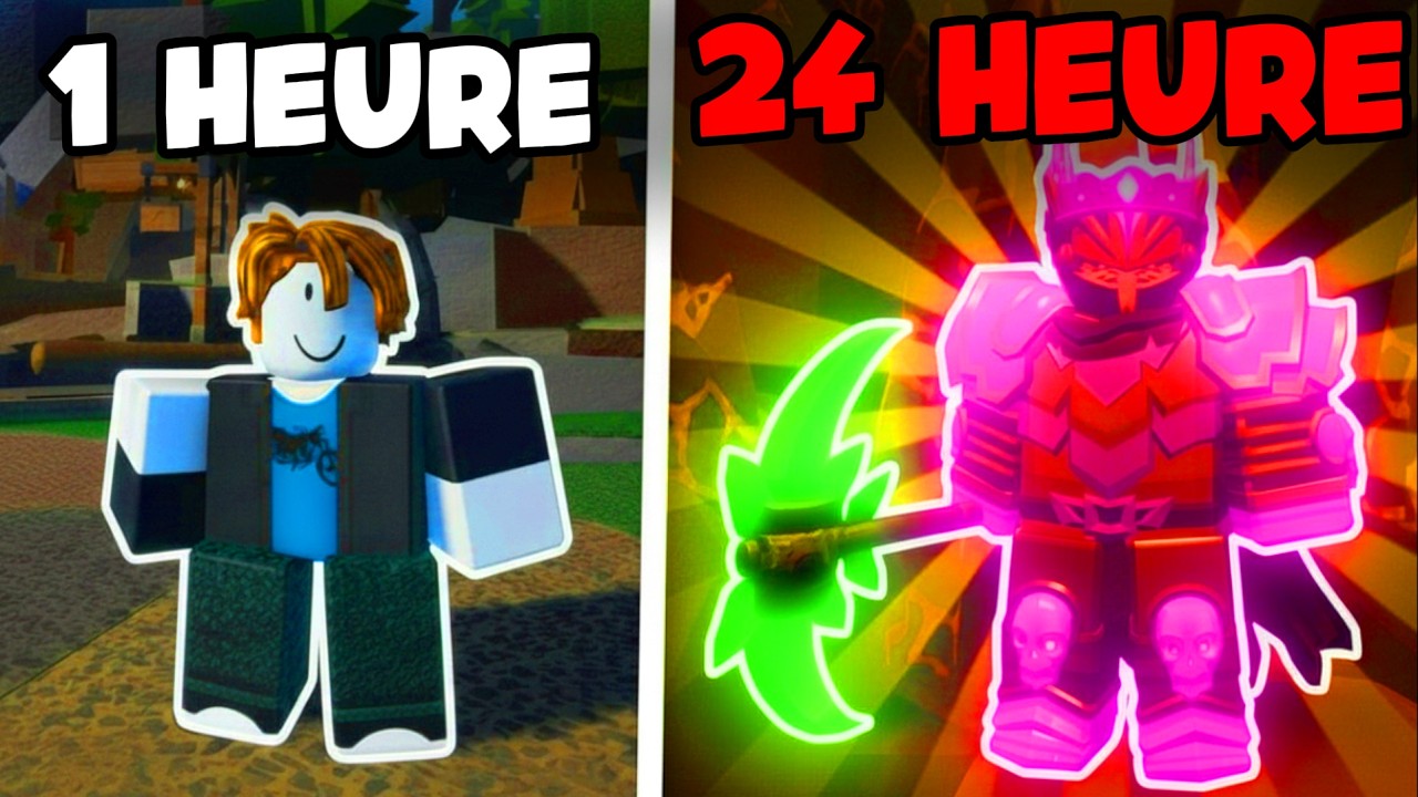 J'ai Pass&eacute; 24 HEURES Sur The FORGE et je Suis Devenu ACCRO  (Roblox)