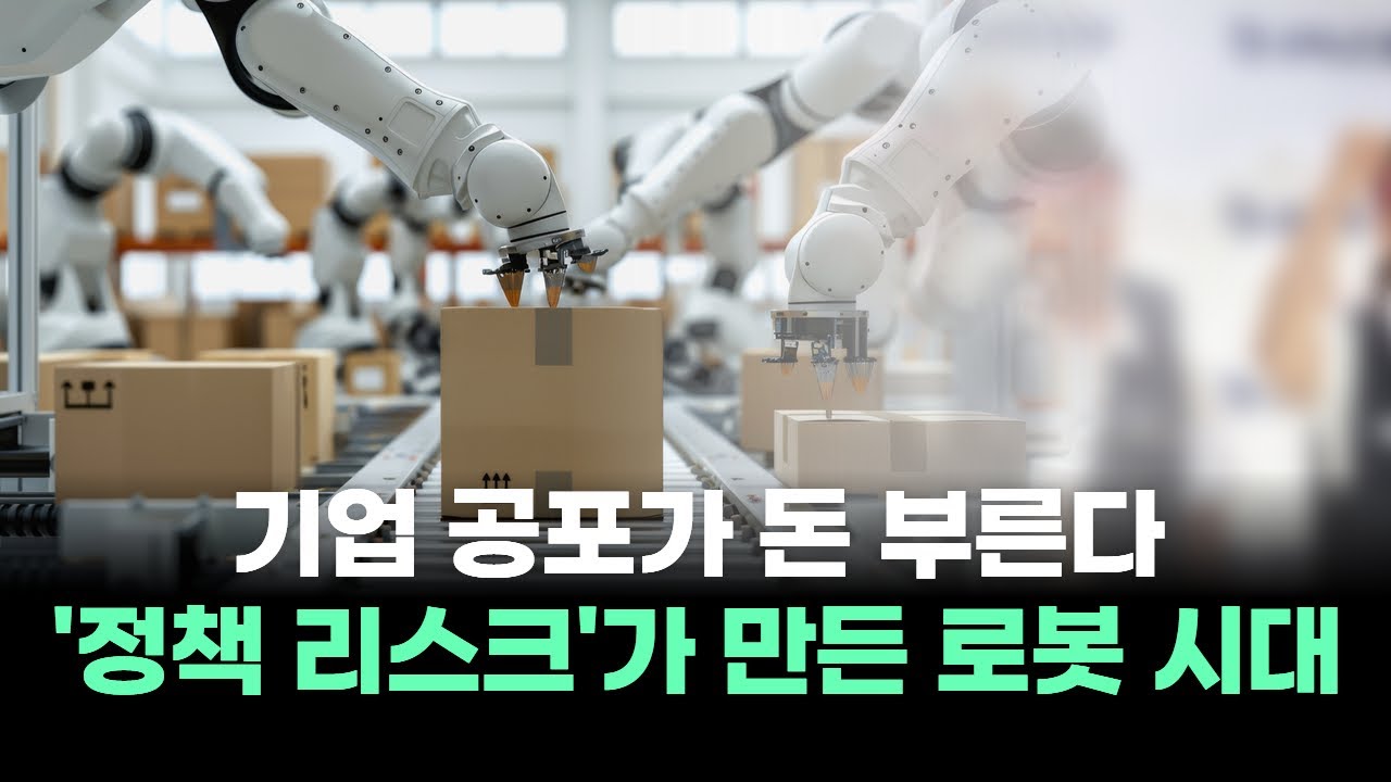 기업 공포가 돈 부른다! '정책리스크'가 만든 로봇 시대