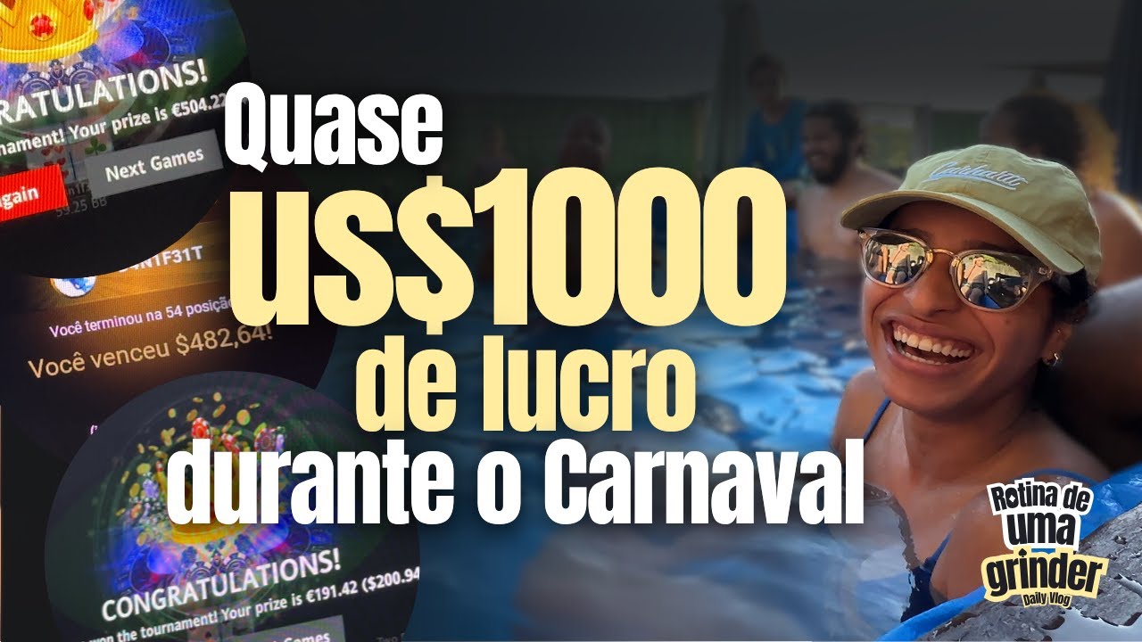 Carnaval, duas cravadas e torneio de $109 no domingo | Vlog: Rotina de uma grinder | #05