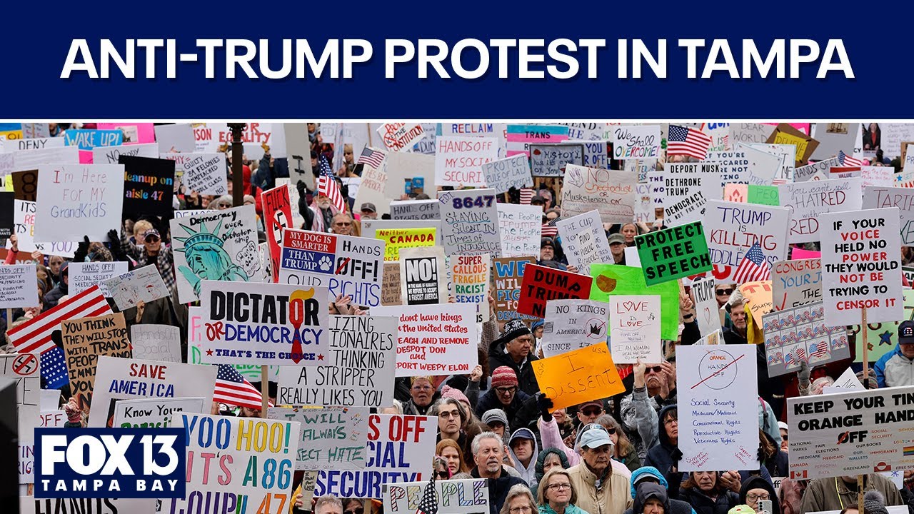 Anti-Trump protest in Tampa