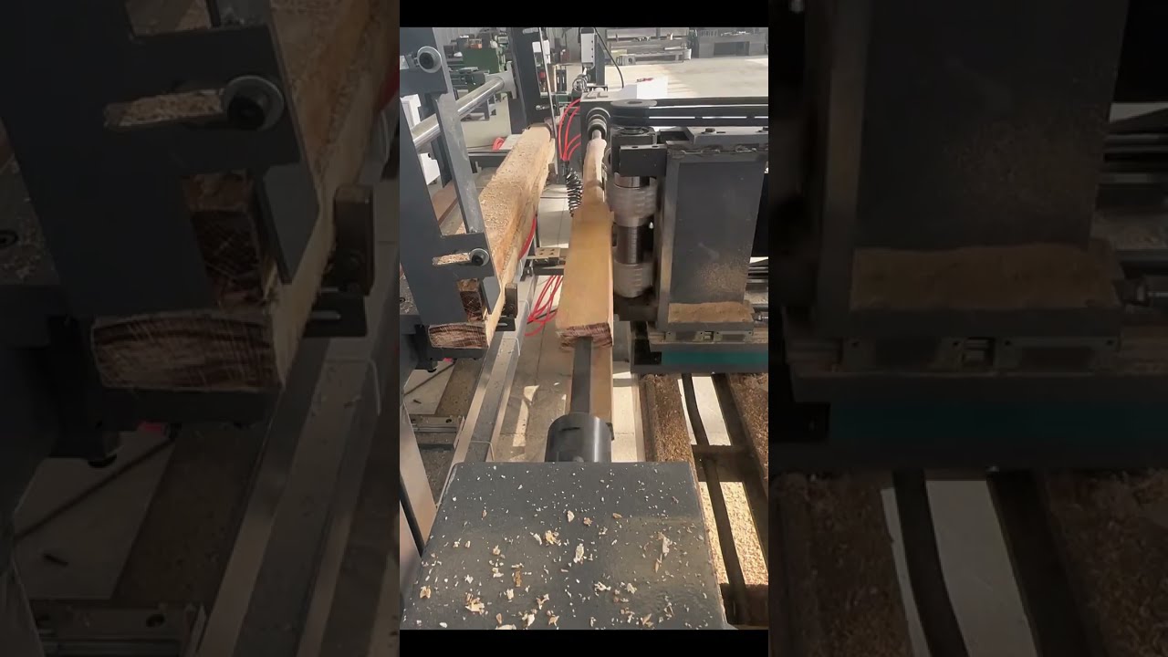 Shaped wood axe handle. 