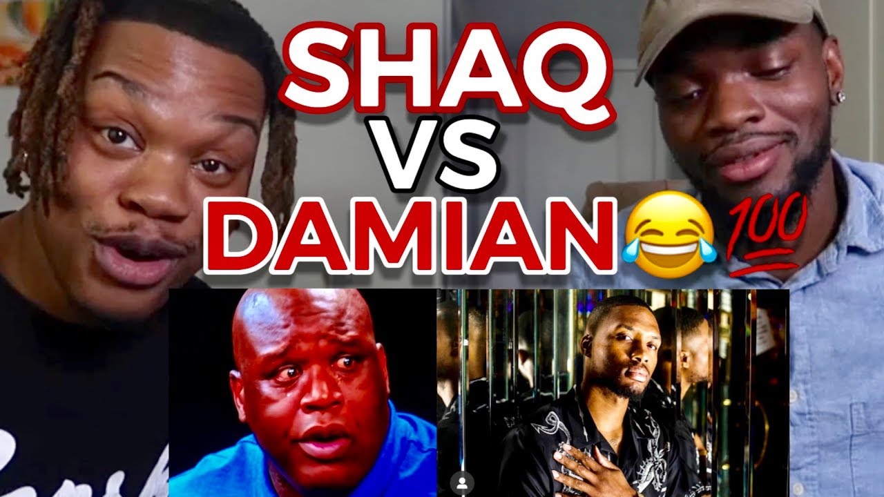 DAMIAN LILLARD .VS. SHAQUILLE O’NEAL RAP BATTLE - REACTION