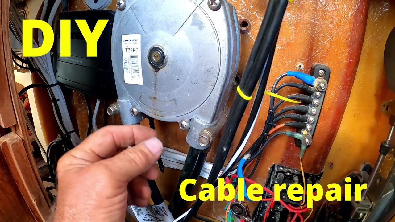 How to replace rudder (steering) cables on a 1990, Gemini 3200