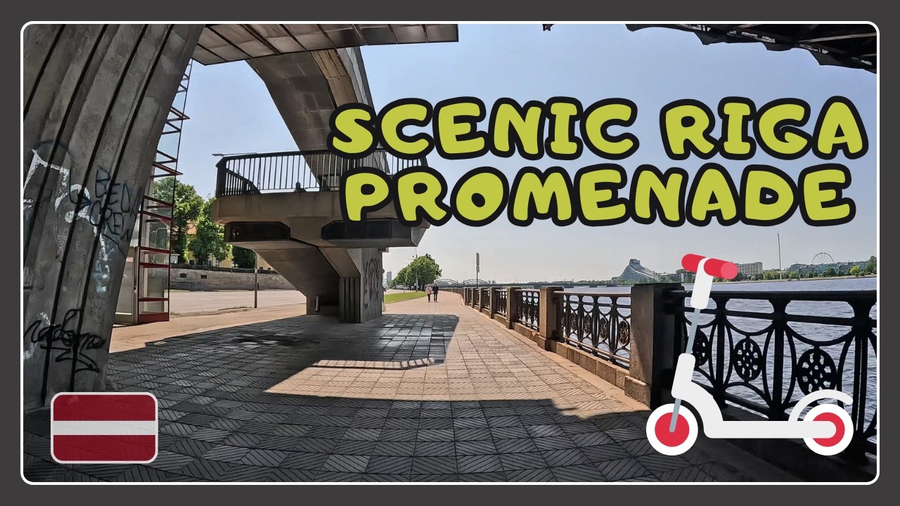 Electric Scooter Ride Along Riga Promenade - Scenic Daugava River Tour 2025 🛴 🇱🇻