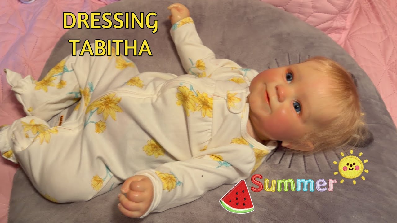 Dressing Realistic Reborn Baby Doll Tabitha (Maddie by Bonnie Brown) in 2 New Outfits