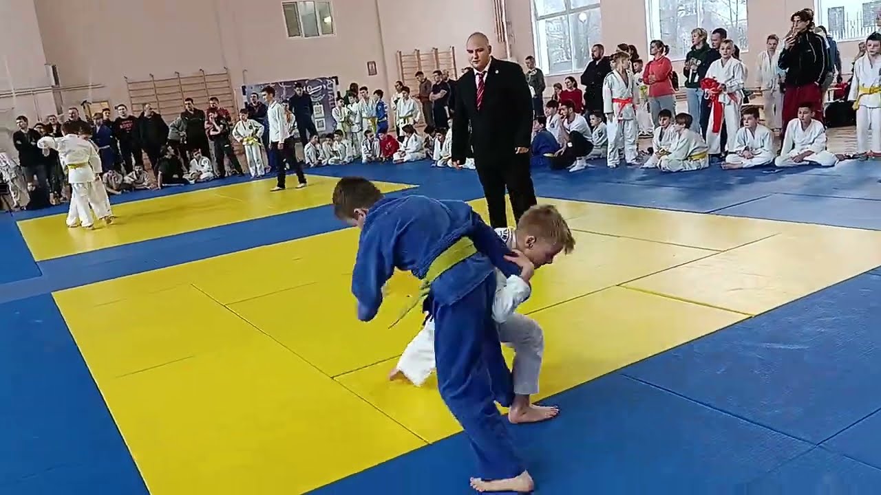 Дзюдо.15 февраля 2025 года. Judo. Первенство по дзюдо. Дойников Артём. Победа над Мироном Т. Judoka.
