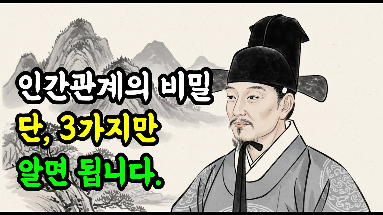 정약용이 말한 인간관계의 비밀, 누구를 만나든 '3가지'척만 하면 적도 내편이 됩니다