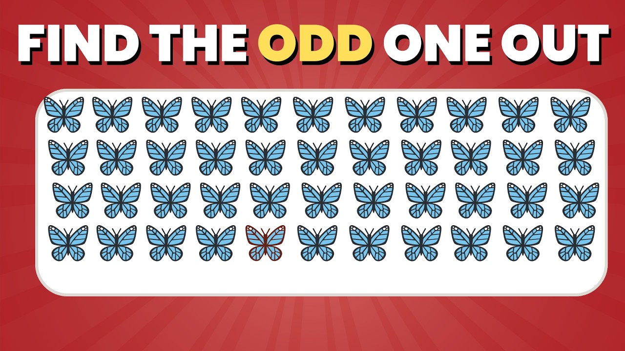 Find the Odd One Out Challenge! 🧠 Only 1% Can Spot Them All!
