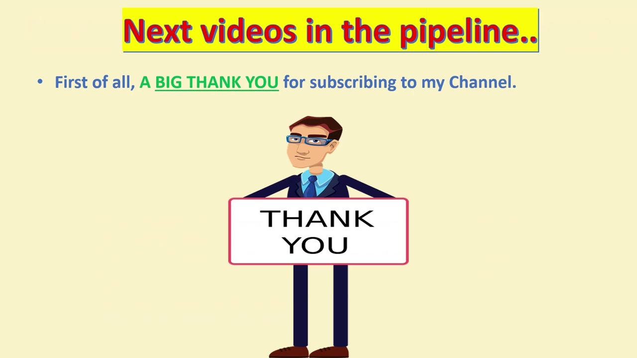 Videos in the Pipeline from this channel