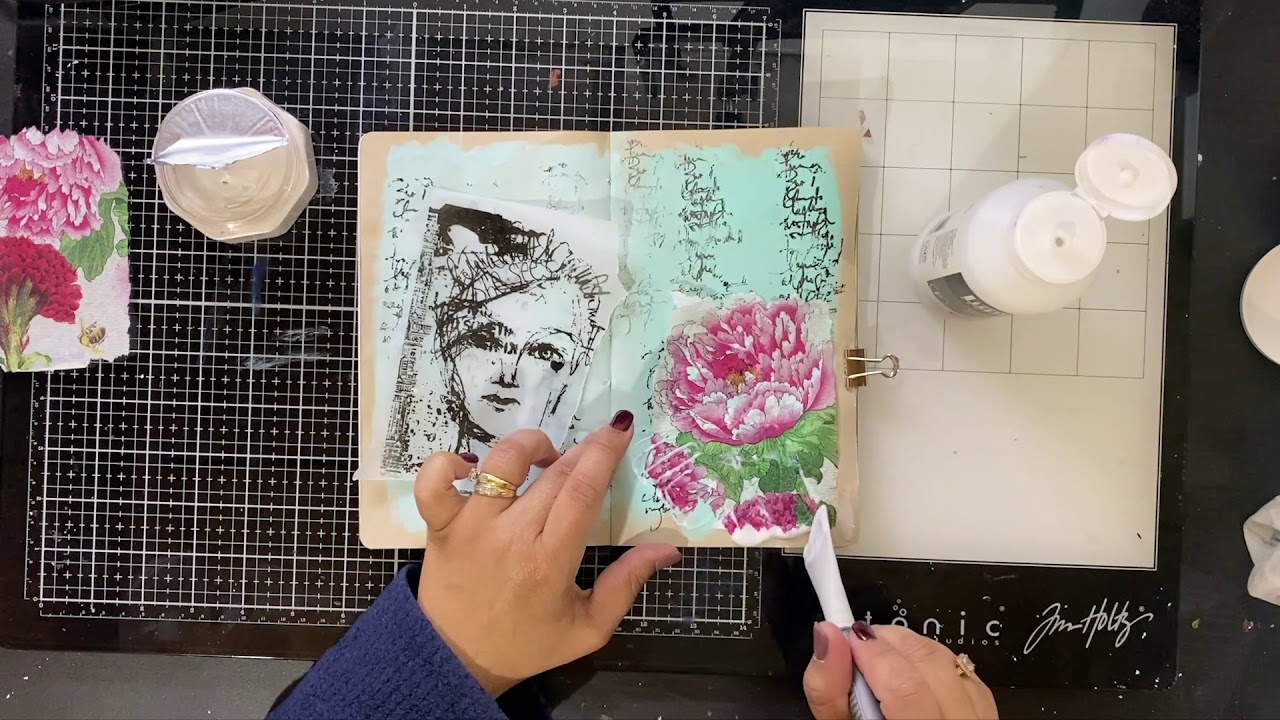 Making Art Journaling Mistakes in a Travelers Notebook Insert 🤦🏽‍♀️