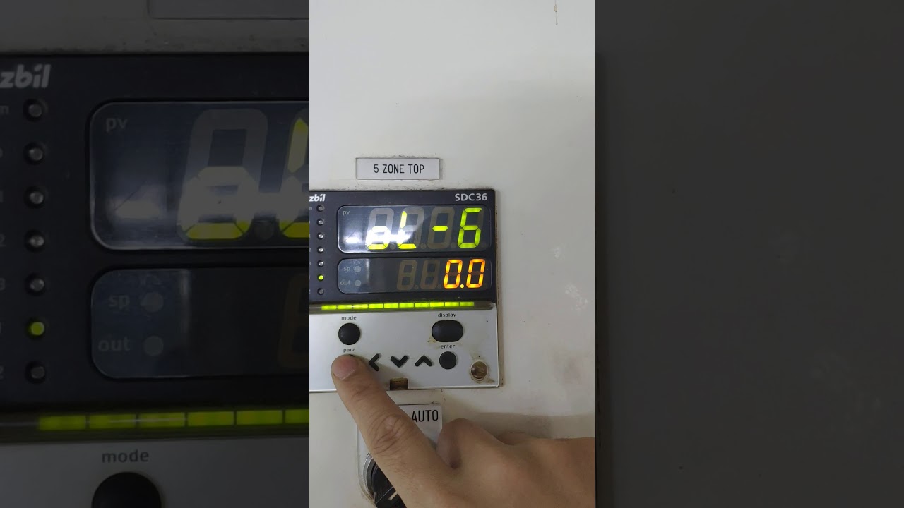 Setup azbil  SDC36 oven custas zone 5